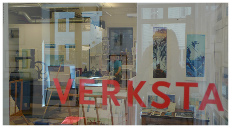 Kunstneren i arbeid